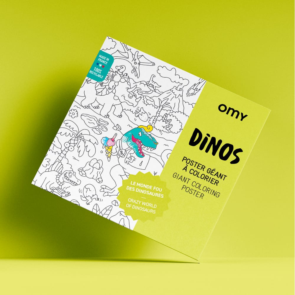 Dinos - Poster Gigante para Colorir
