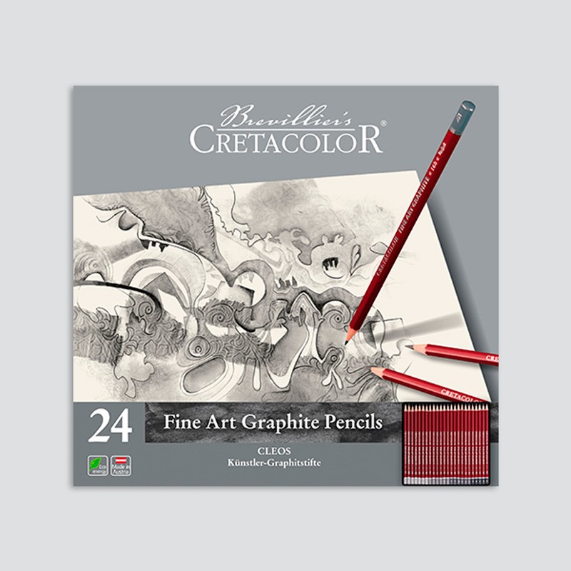 Caixa 24 lápis de grafite Cleos