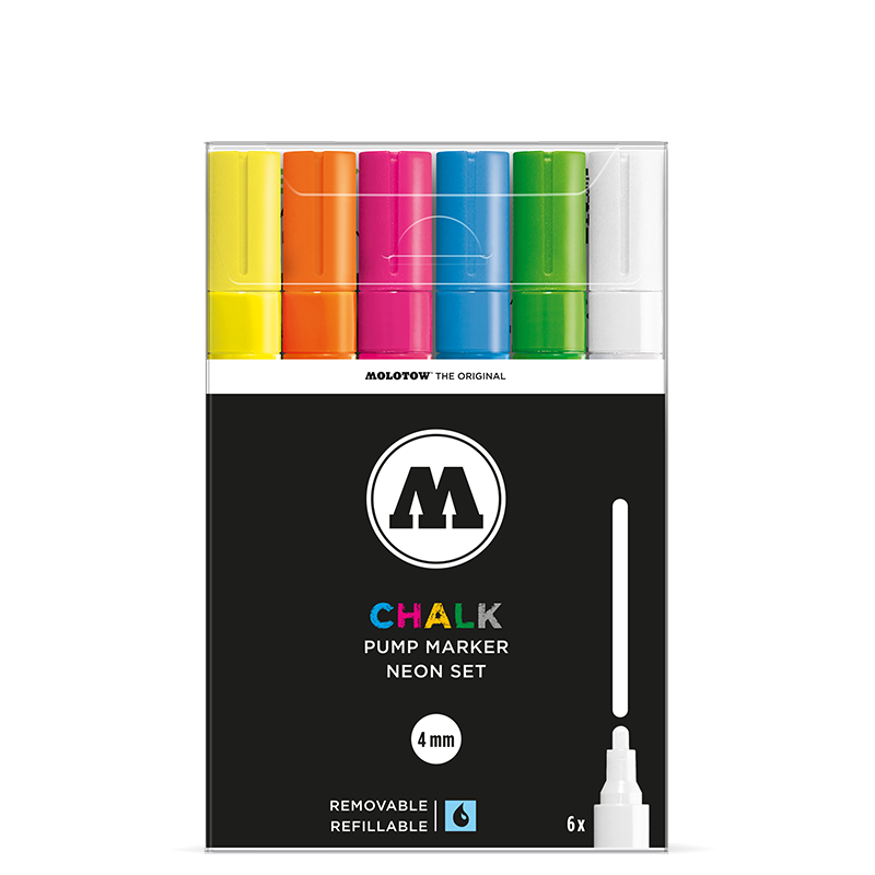 MOLOTOW™ Chalk Marker 4mm Neon Set