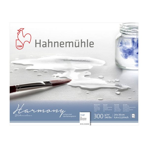 Bloco Papel Aquarela Hahnemühle Harmony 300 g/m²