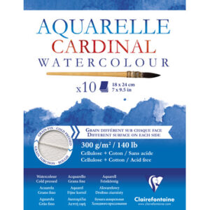 Cardinal - bloco de aguarela