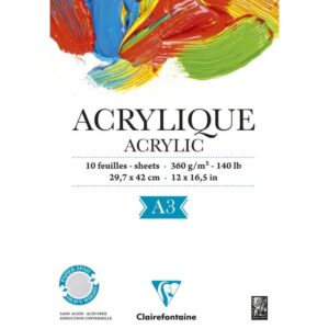 Bloco para pintura a acrílico