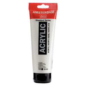 Tinta Acrílica Amsterdam Branco Titânio 250ml